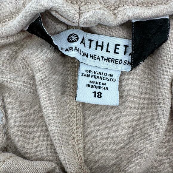 Athleta Farallon Heathered Active Shorts WMNS 18 Pink Stretchy Waist Athletica - Picture 6 of 8